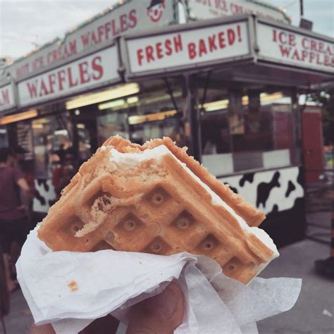 Ice cream and waffle sandwich! | Waffle sandwich, Waffles, Baking