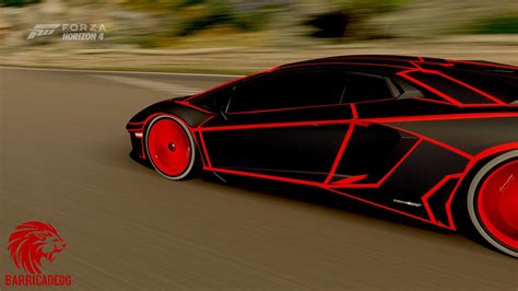 Black and Red Tron for the Lamborghini Aventador Superveloce : r ...