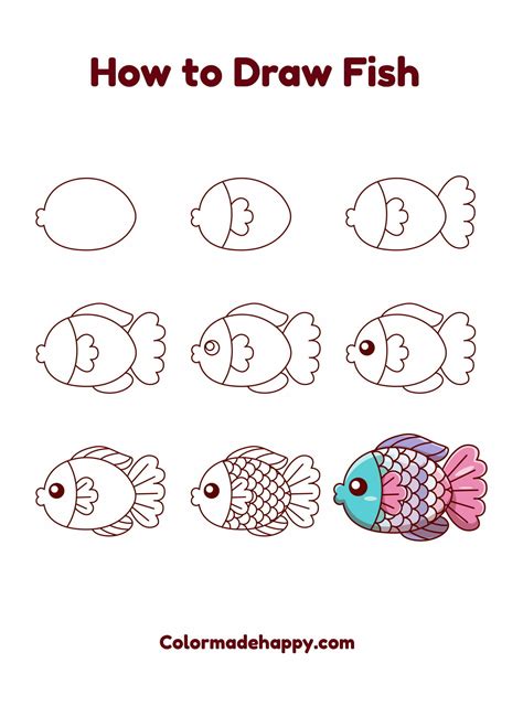 How to Draw a Fish: An Easy Fish Drawing Tutorial