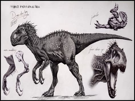 Indominus Rex Concept Art A Compilation Of My Best Indominus Rex ...