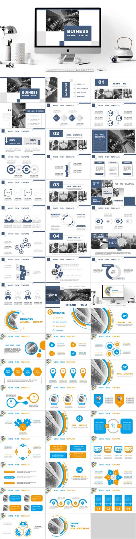 2 in 1+ Best business charts PowerPoint templates downl :: Behance