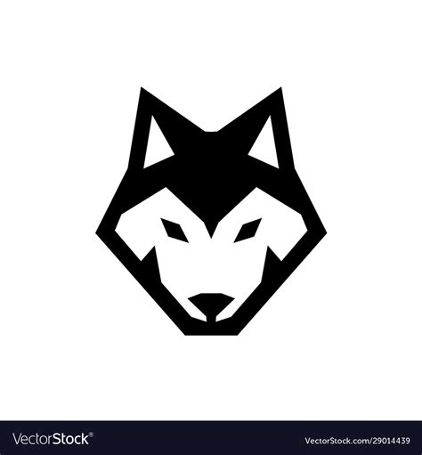 Wolf head icon logo Royalty Free Vector Image - VectorStock