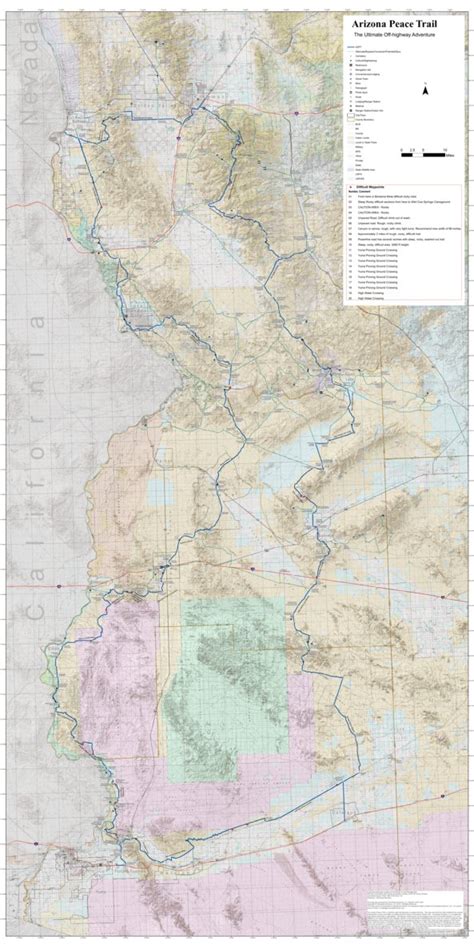 Arizona Peace Trail Map by Connected Horizons, LLC | Avenza Maps