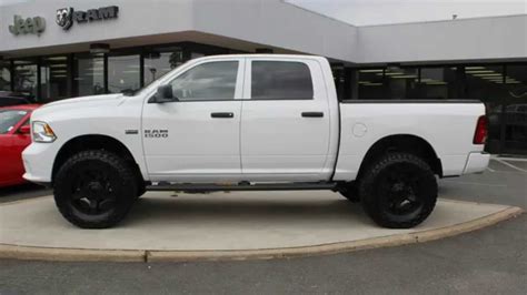 Lifted White Dodge Ram 1500