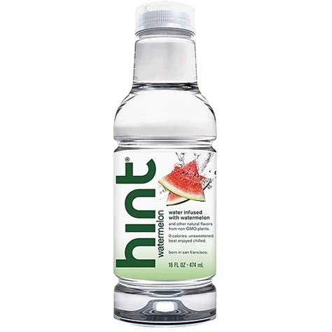 Hint Watermelon Water, 16 oz. Bottle, 12/Ct | Staples