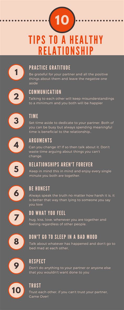 10 tips to a healthy relationship