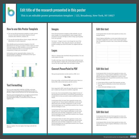 How To Make A Poster Template In Powerpoint