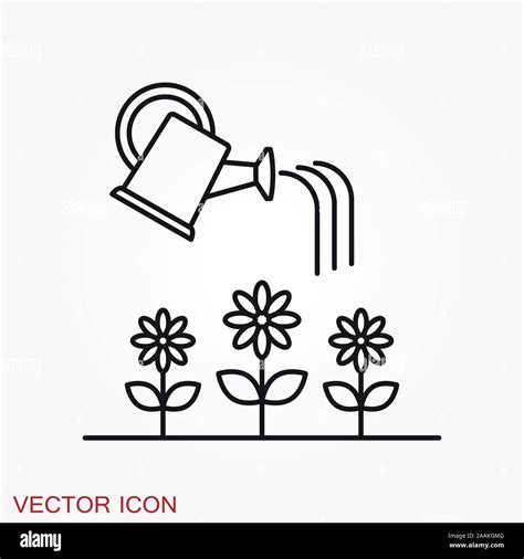 Garden icon isolated on background. Gardening symbol Stock Vector Image ...