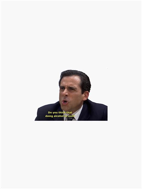 "Michael Scott - Screaming" Sticker for Sale by sentic | Redbubble