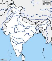 River Map Of India Blank