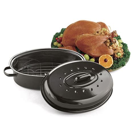 Nonstick Oval Roasting Pan - 210294, Cookware at Sportsman's Guide