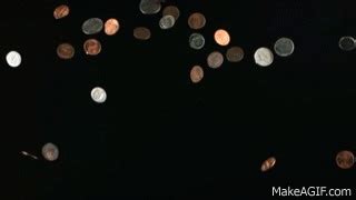 Free Slow Motion Footage: Falling Coins on Make a GIF