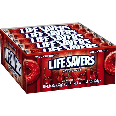 LIFE SAVERS Wild Cherry Candy Rolls 20-Count Box - Walmart.com ...