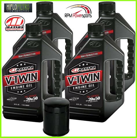 Full Synthetic Engine Oil Change Kit for Harley Davidson Evolution V ...