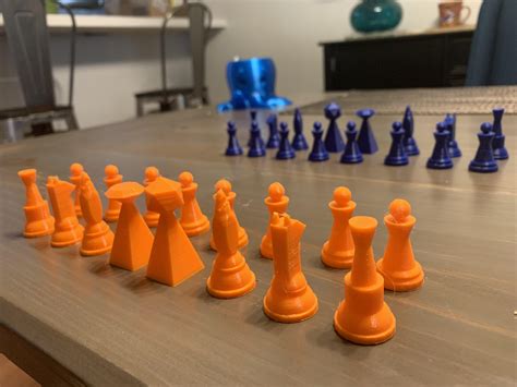 3D printed chess pieces (with invisible board) : r/3Dprinting