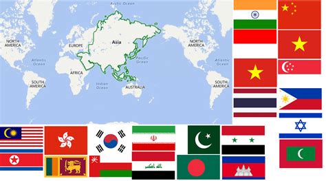 List of Countries in Asia (Alphabetical Order) – Countryaah.com