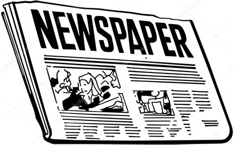 Newspaper Stock Vector Image by ©RetroClipArt #55672383