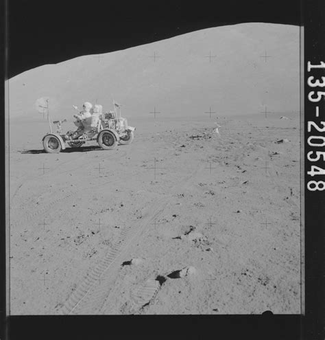 AS17-135-20548 - Apollo 17 - Apollo 17 Mission image - STA SEP, LRV ...