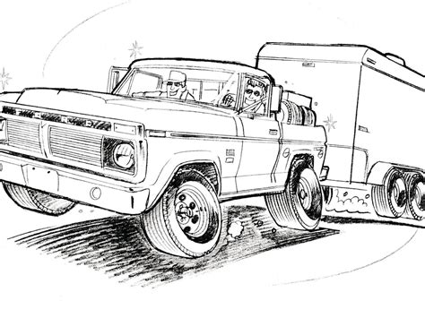 Ford Truck Sketch at PaintingValley.com | Explore collection of Ford ...