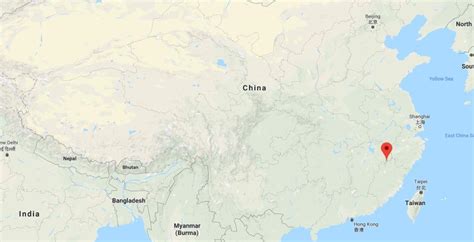 Where is Wuyi Mountain on map of China