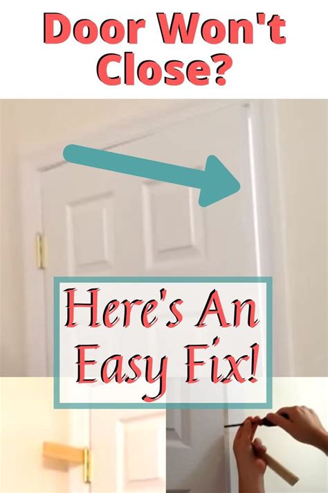 How to Fix a Sticking Door | Diy home repair, Home repair, Door repair