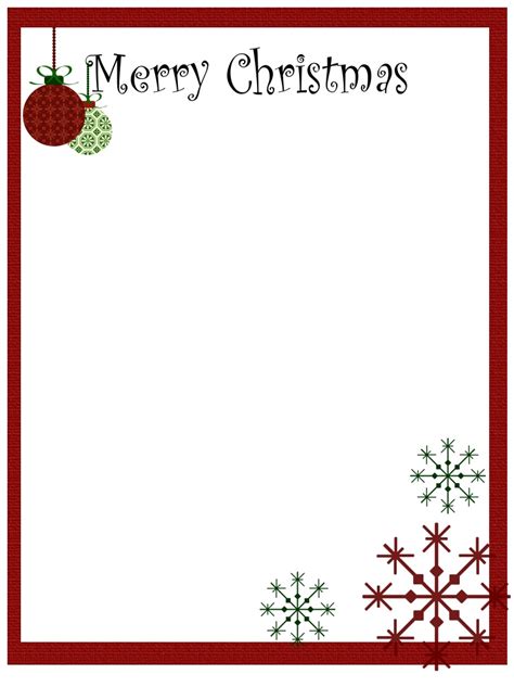 4 Best Printable Christmas Borders - printablee.com