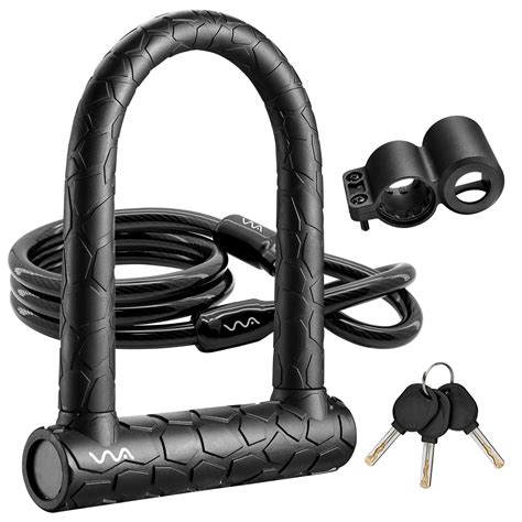 Buy Bike U Lock,20mm Heavy Duty Combination Bicycle D Lock Shackle 4ft ...