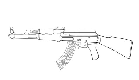 Ak 47 Coloring Pages