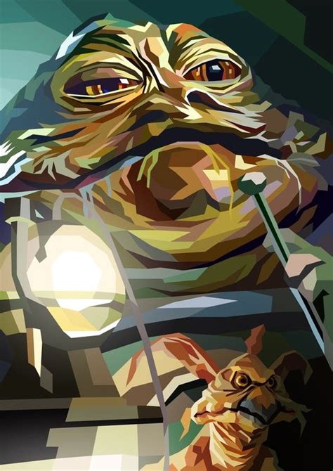 Jabba the Hutt, an art print by Liam Brazier | Star wars painting, Star ...