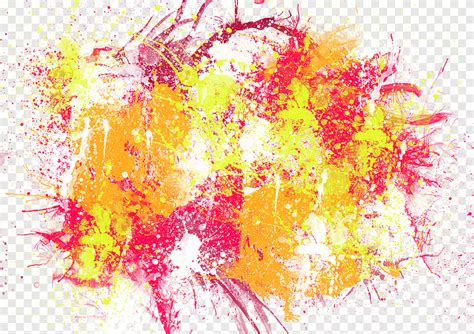 Free download | Yellow and red splat, Painting Brush, Colorful spray ...