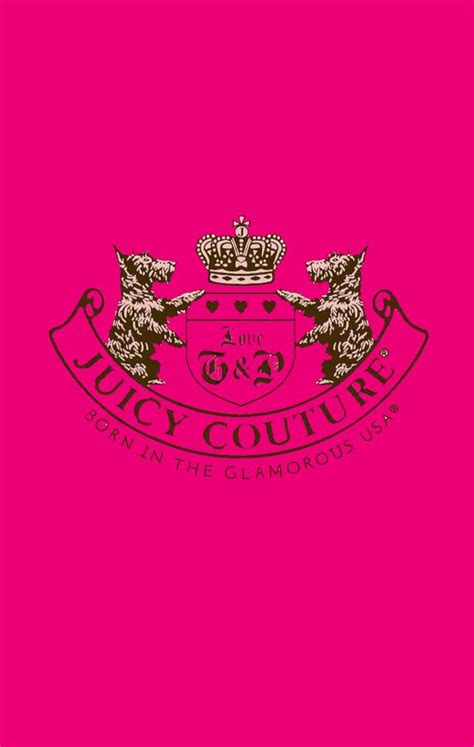 Juicy Couture Logo on Pink Background