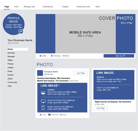 Facebook – what sizes? – Visual Bliss Media LTD