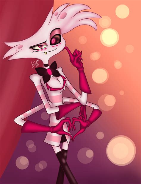 Carli Evangelista - Angel Dust - Hazbin Hotel fanart