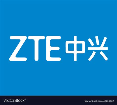 Zte logo brand phone symbol white design Vector Image