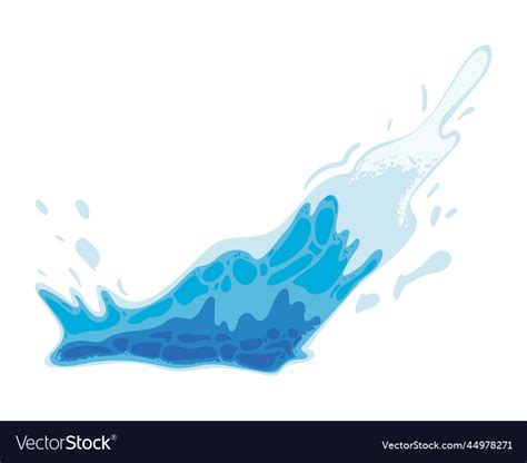 Blue water splash Royalty Free Vector Image - VectorStock