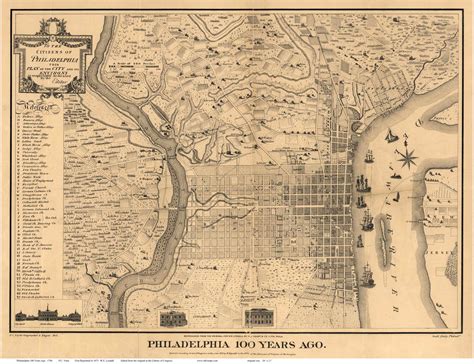 Old Maps of Philadelphia, PA