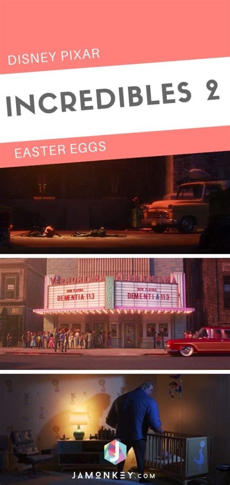 All of Disney Pixar Incredibles 2 Easter Eggs - JaMonkey