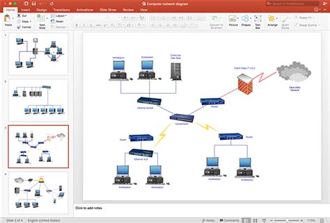 Create PowerPoint Presentation with a Network Diagram | ConceptDraw ...