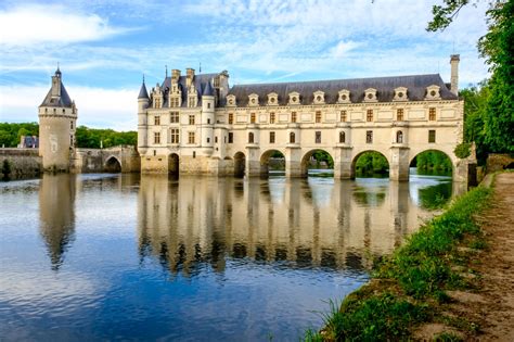 Beautiful view of Chateau de Chenonceau, France