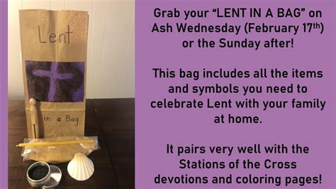 Lent in a Bag - Mallard Creek Presbyterian Church