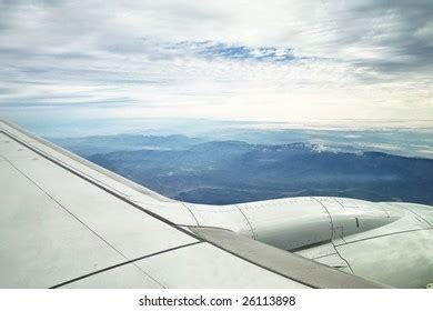 Airplane Flying Over Mountains Stock Photo 26113898 | Shutterstock