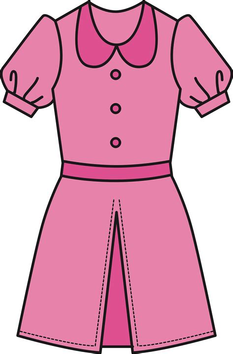 pink dress clipart - Clip Art Library