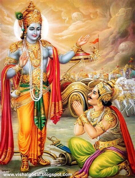 VISHAL GOSAI: Lord Shri Krishna & Arjun - War of Mahabharat Kurushetra