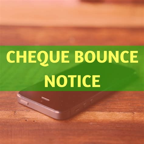 CHEQUE BOUNCE NOTICE | Aapka Consultant