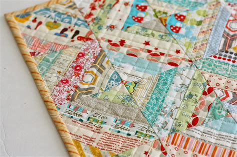 Easy Scrap fabric quilt block - Diary of a Quilter - a quilt blog