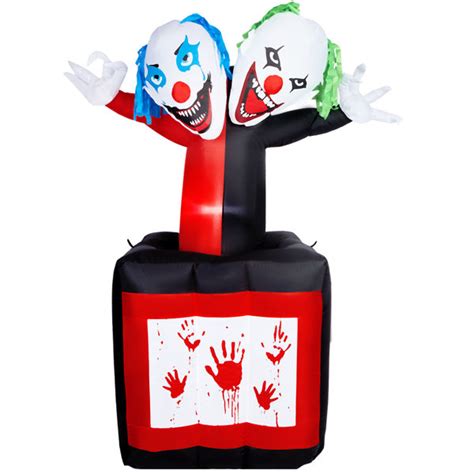 The Holiday Aisle® Halloween Jack Fright in the Box Clown Inflatable ...