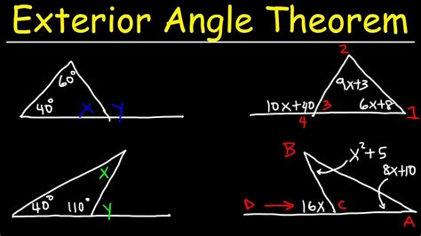 Interior And Exterior Angles Of Triangles Worksheets | Review Home Decor