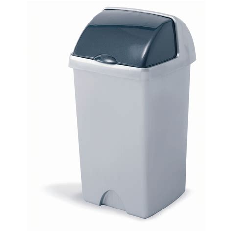 G472439 - Addis Waste Bin Roll Top Lid - Grey - 25 Litre | GLS ...