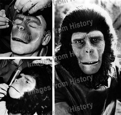 (2) 8x10 Prints Roddy McDowall Planet of the Apes 1968 Makeup #13556 ...