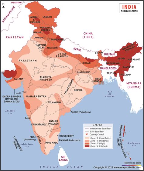 Earthquake Zones in India: List of Seismic Zones in India